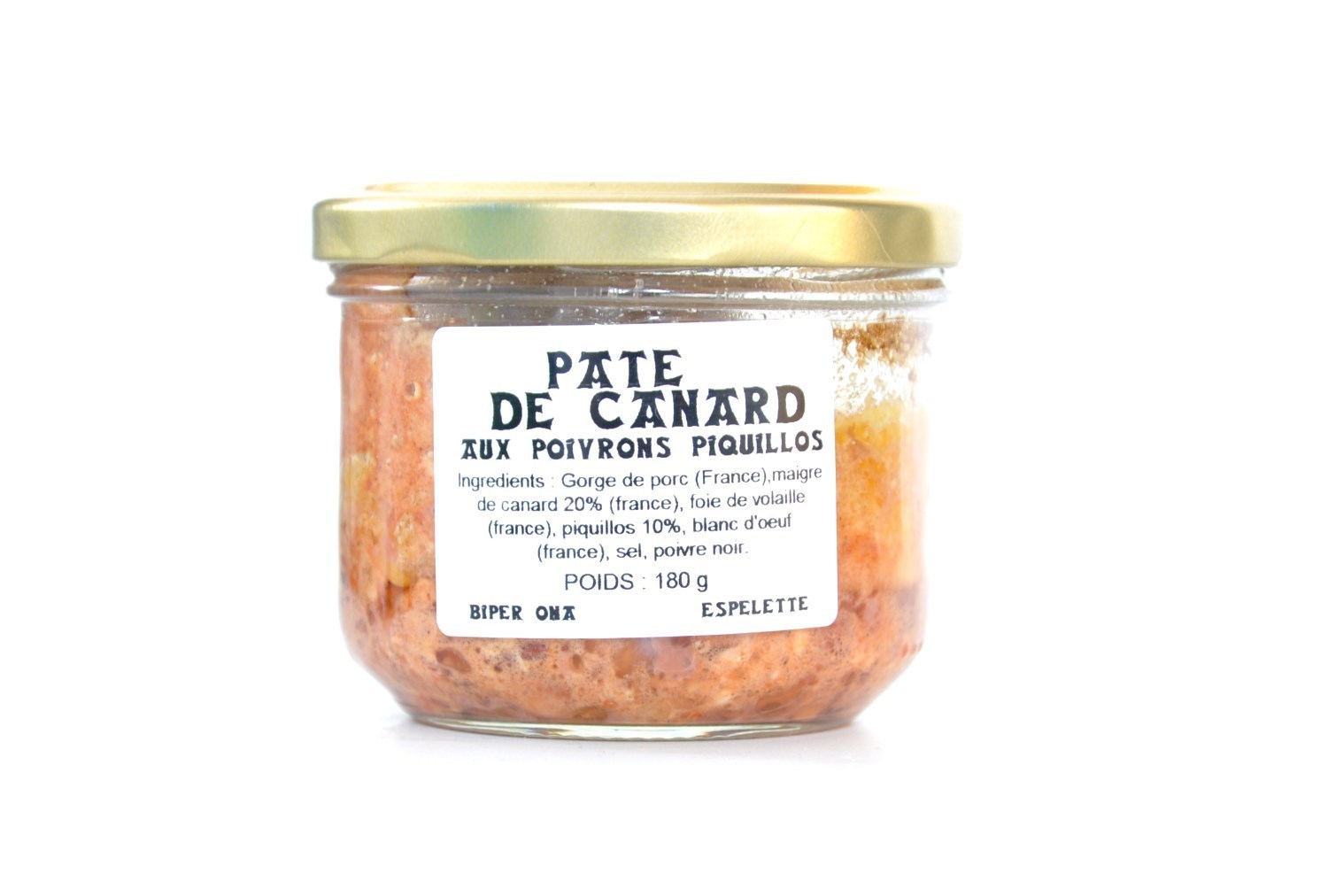 Enten-Pastete mit Piquillos-Paprika 180g