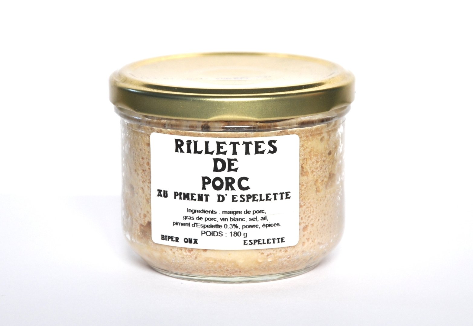 Rillettes mit Piment d'Espelette 180g
