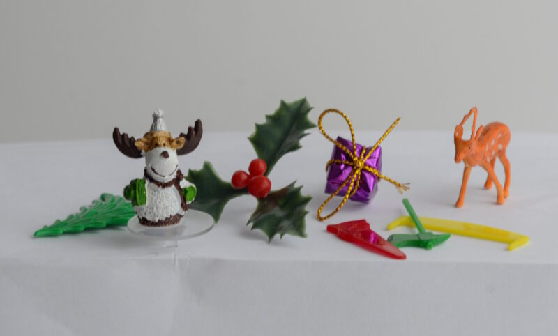 Bûche de Noël Zubehör - Set 7-teilig 2/4