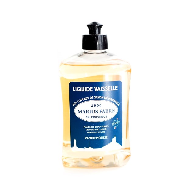 Marius Fabre Geschirrspülmittel Aus Savon-de-Marseille-Seifenspänen, 500 Ml – 100% Pflanzlich, Biologisch Abbaubar & Ohne Zusatzstoffe