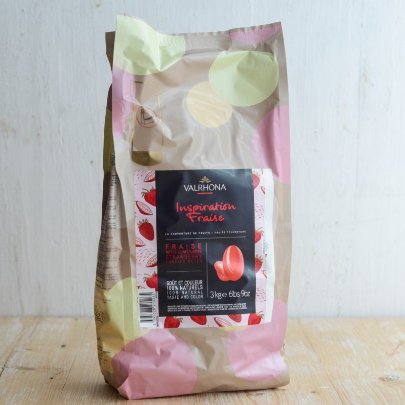 Valrhona Fruchtkuvertüre Erdbeer Inspiration Fraise 8/9