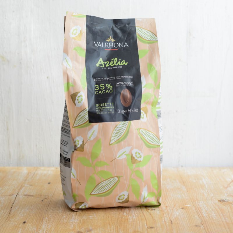 Valrhona Azélia Haselnuss Kuvertüre 35 % 5/7