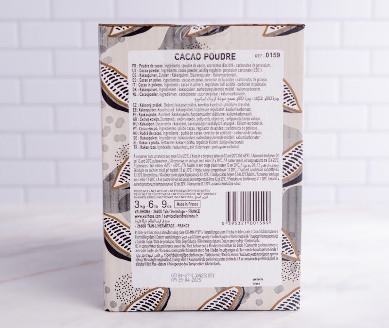 100% pures Kakaopulver von Valrhona 100g 5/9