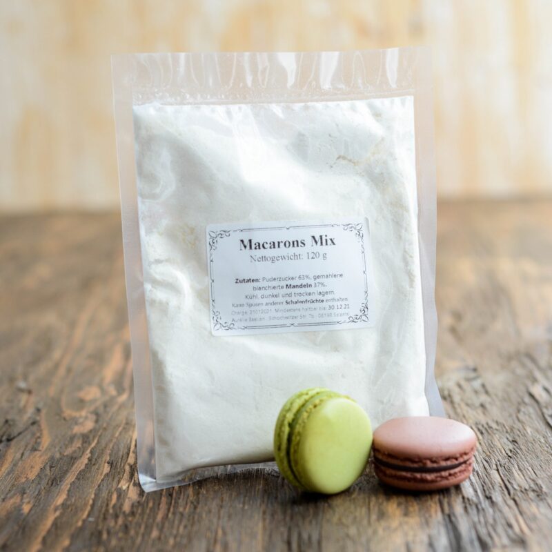 Produktbild 3 3 x Macarons Mix Backmischung 120g + 1 Mini Lebensmittelfarbe Ihrer Wahl!