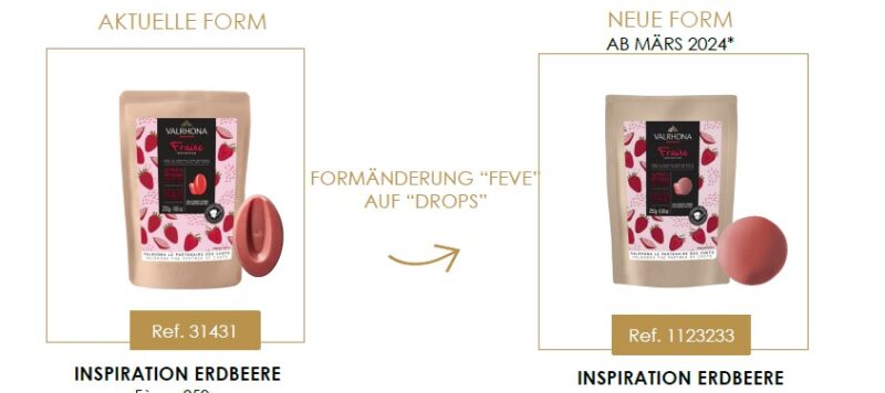 Valrhona Fruchtkuvertüre Erdbeer Inspiration Fraise 4/9