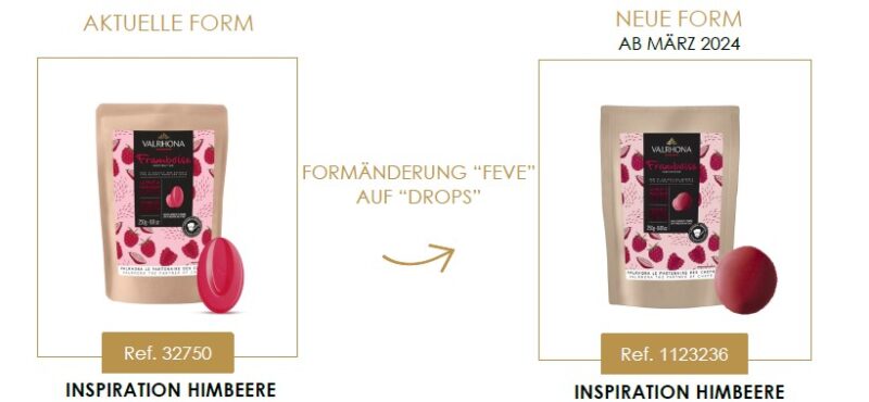 Valrhona Fruchtkuvertüre Himbeer Inspiration Framboise 3/8