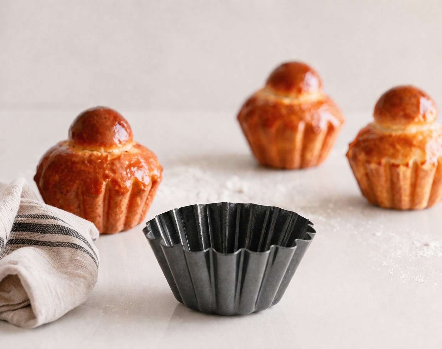 Kleine Brioche Backform Antihaftbeschichtet Von De Buyer