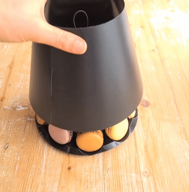 Macaron Etagere Schwarz