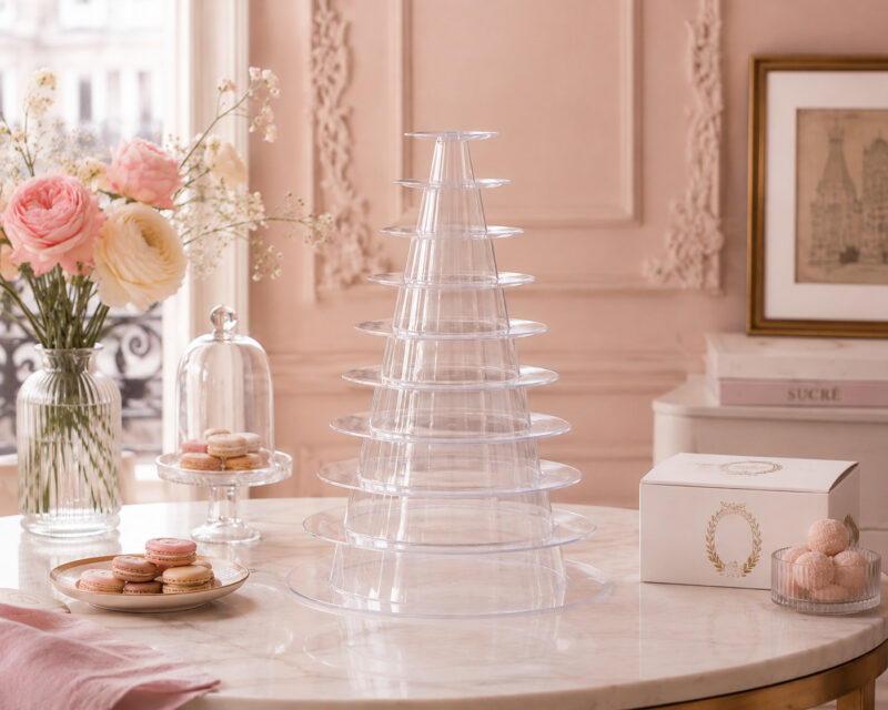 Macarons pyramide 237 macarons selber bauen durchsichtig