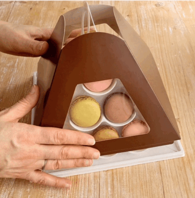 Macaron Pyramide Weiß - Macaron-Turm