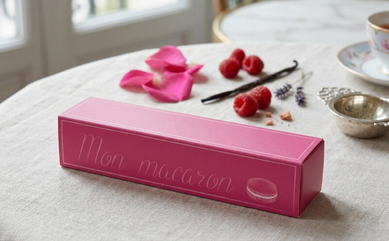 Macarons Schiebeschachtel Macarons Rosa Selbtfuellen Scaled