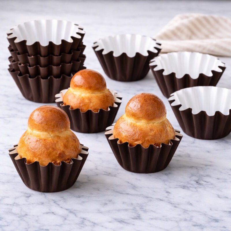 Mini Brioche Backform Einweg Karton Paris