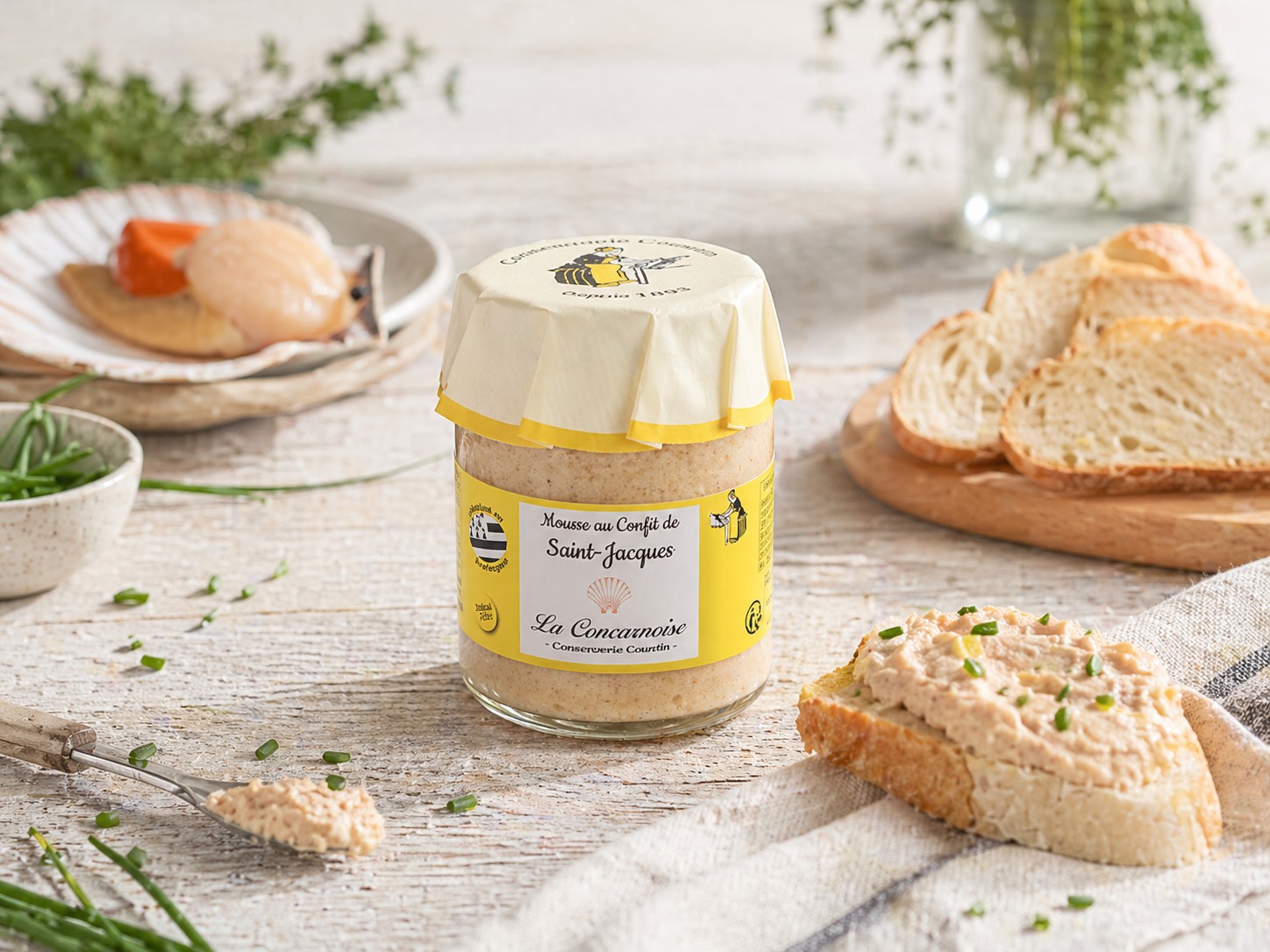 Mousse Aus Confierten Jakobsmuscheln Aus Der Bretagne Jakobsmuschel