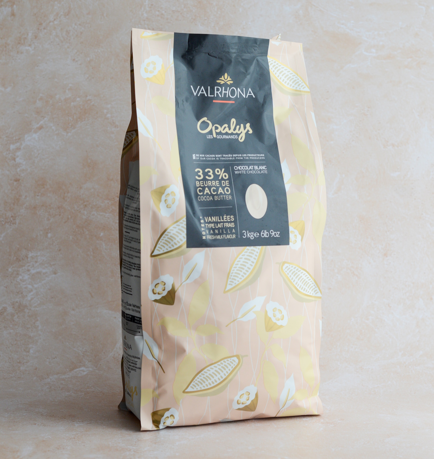 Chocolat blanc Opalys 33% - 500 g - Valrhona en 2023