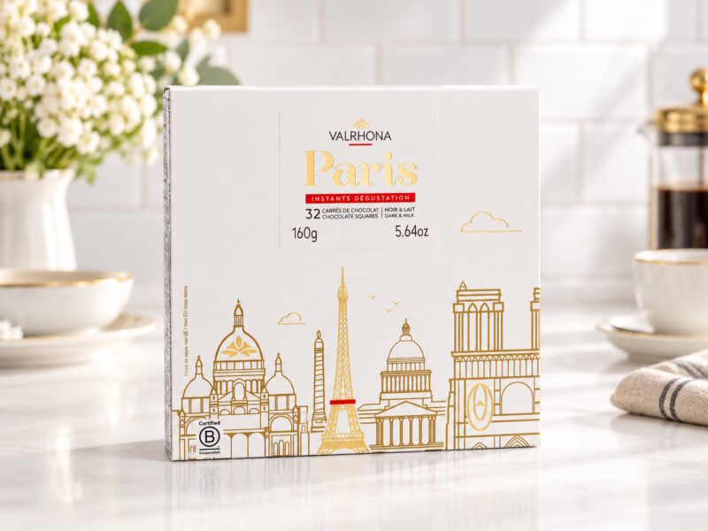 Paris schokoladen geschenkbox valrhona 32 taffeln