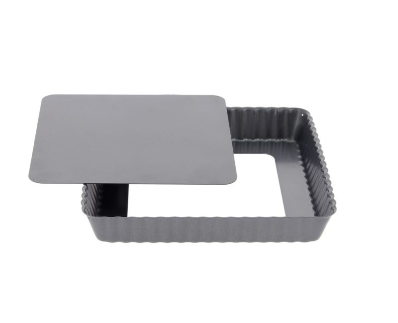 Quadratische Tarteform 23x 23cm mit abnehmbarem Boden für 5-6 Personen - L - von de Buyer