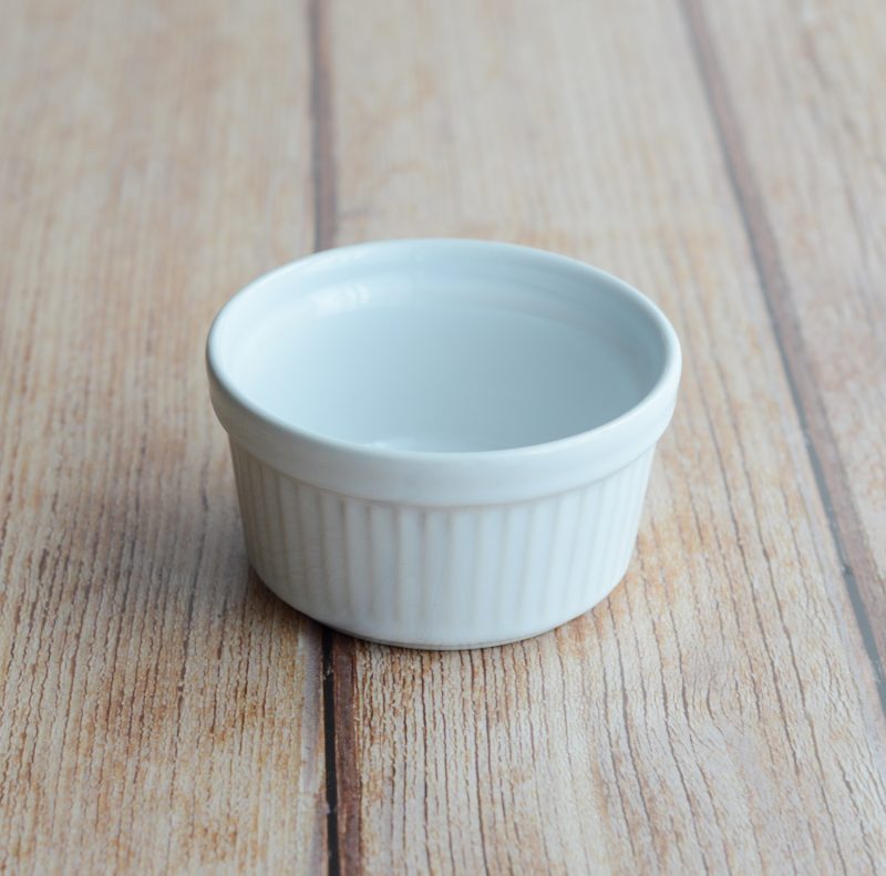 Ramequin aus Porzellan für Fondant au Chocolat, Soufflé oder Crumble 5/7