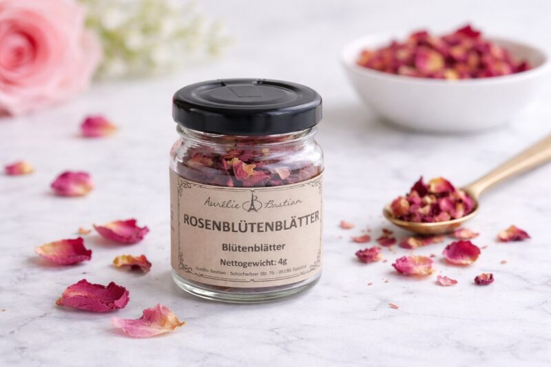 Rosenbluetenblaetter Zum Backen Kochen