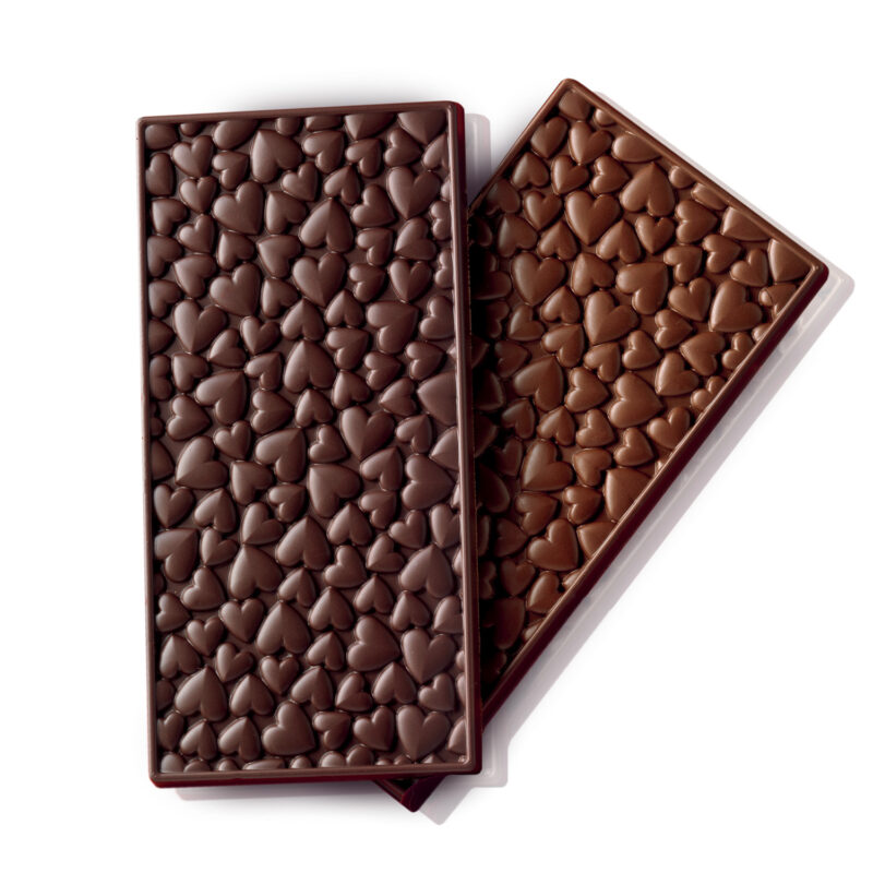 Schokoladenform Tafel Schokolade Mit Herzen Love Choco Bar Aus Silikon