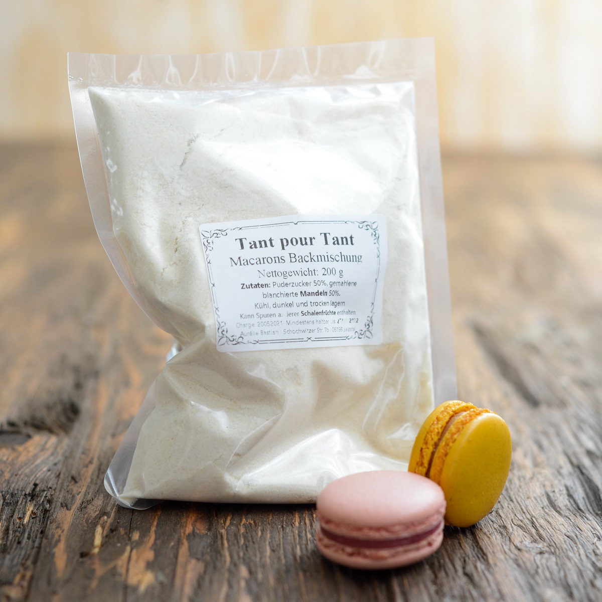 Tant pour tant Macarons Backmischung 200g