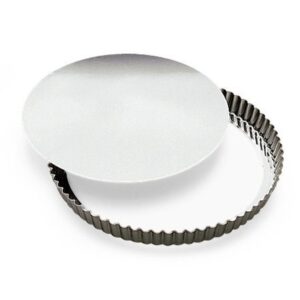 Tarteform und Quicheform mit Hebeboden für 4-5 Personen aus Weißblech 24 cm von Gobel