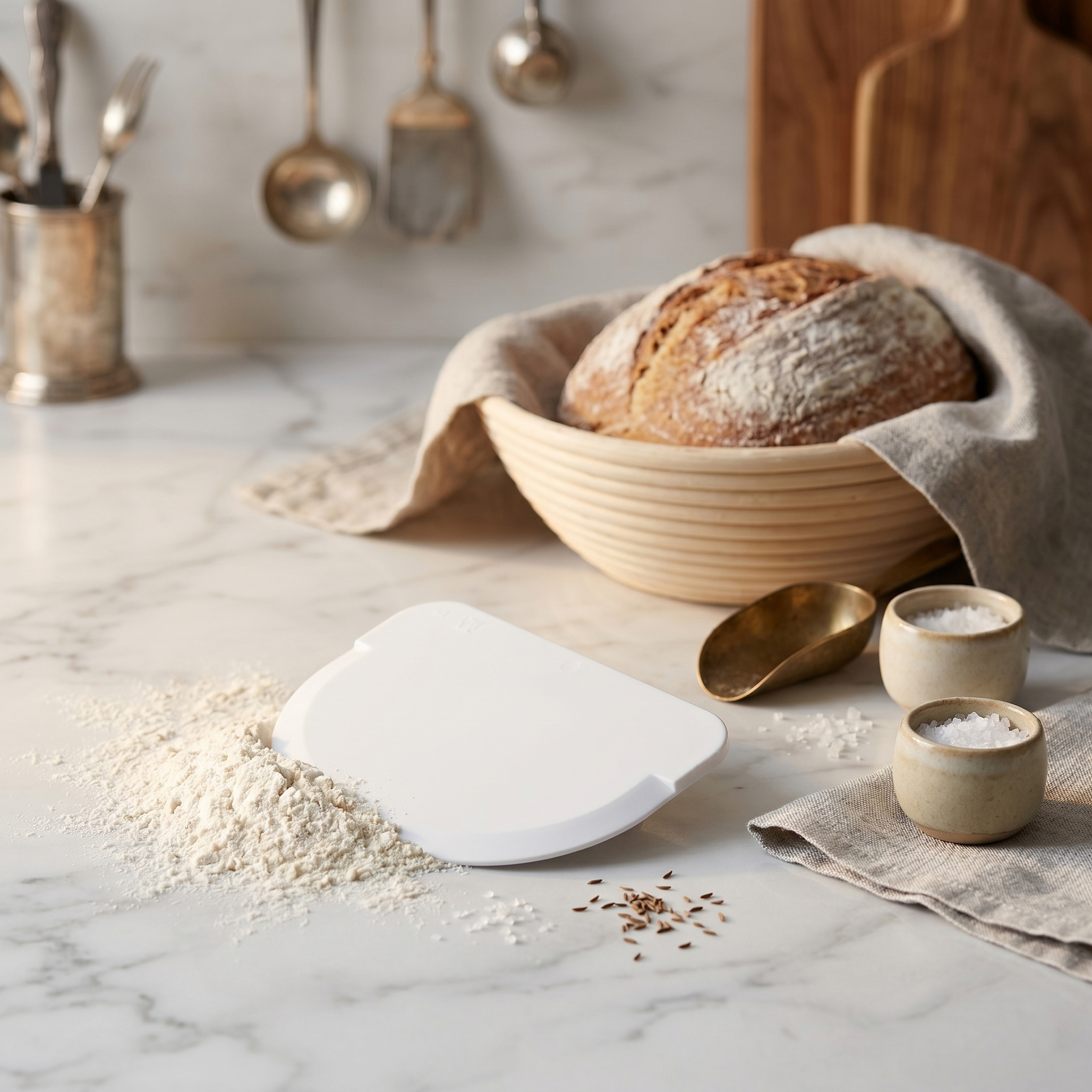 Teigschaber halbrund - Hörnchen