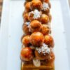 5 x Untersetzer für Buche de Noel oder Tartes gold / schwarz 7/7