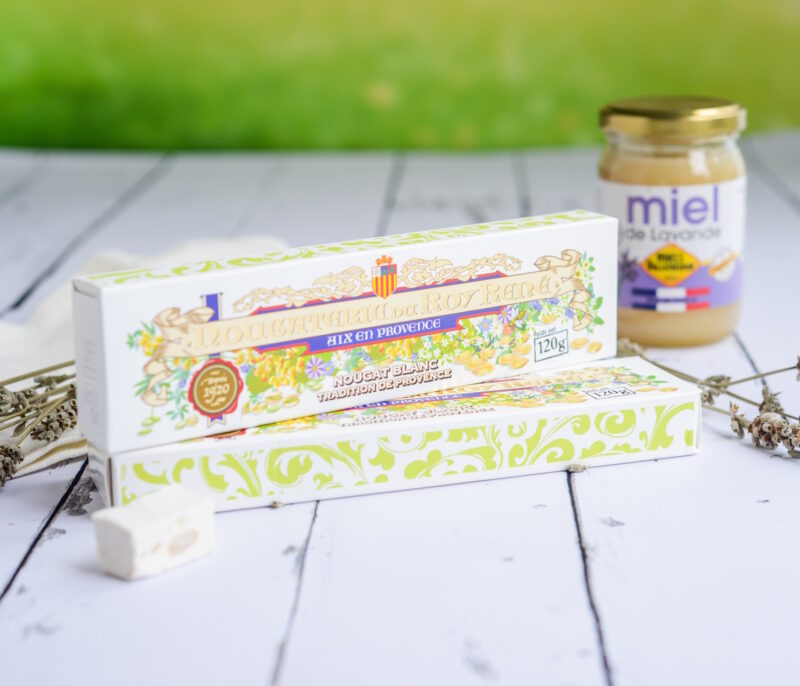 Weisser nougat aus der provence mit lavendel honig bestellen