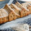 5 x Untersetzer für Buche de Noel oder Tartes gold / schwarz 3/7