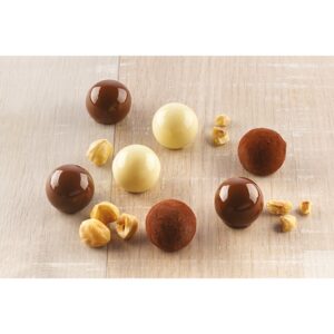 3D Schokoladen- und Pralinenform Tartufino von Silikomart