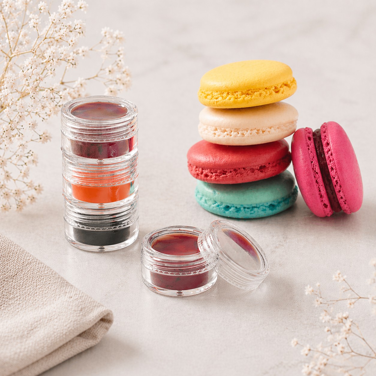 Mini Lebensmittelfarbe für Macarons 3g
