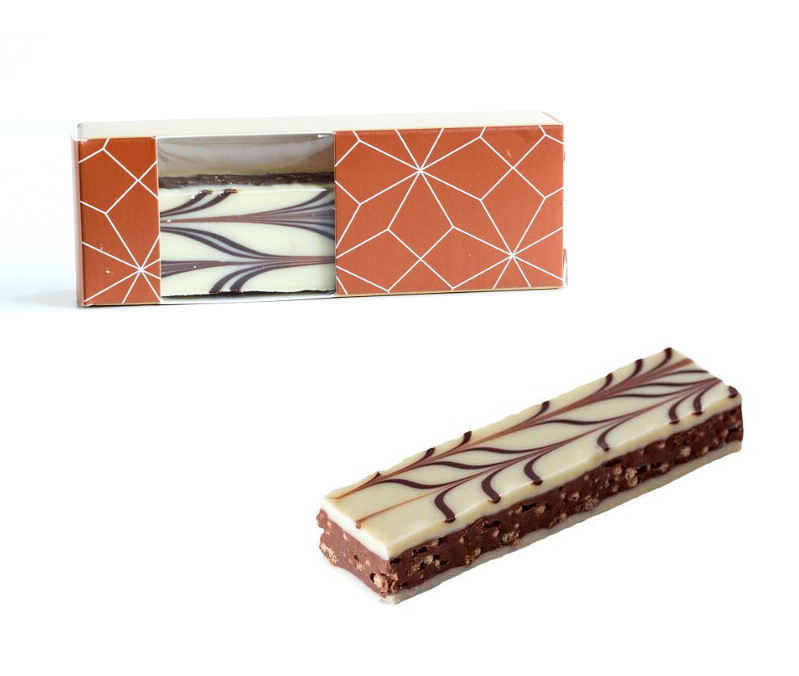 Schokoriegel Valrhona Crousti Bar’ Ivoire 35g