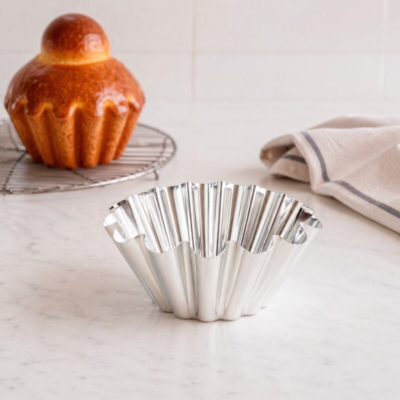 Mittlere Brioche Backform Aus Weissblech Cm Gobel