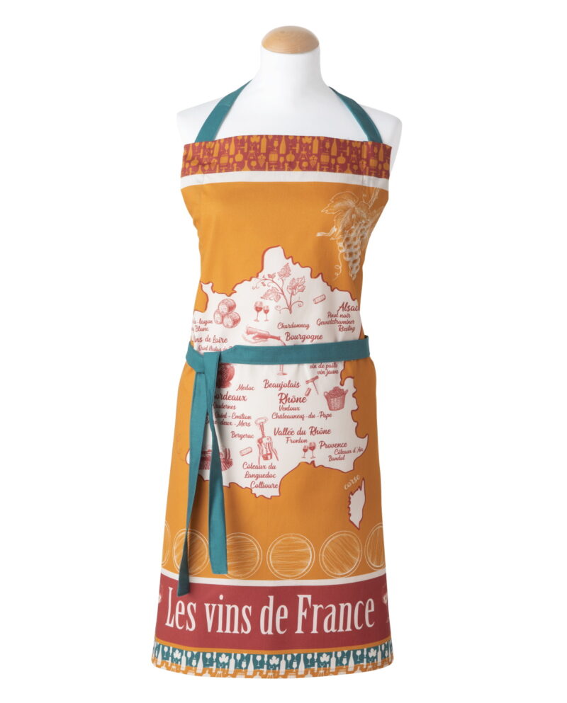 Schürze Vin blanc de France 85 x 76 cm von Coucke