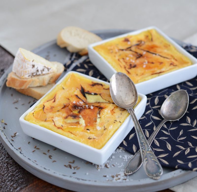 Produktbild 1 Ramequin aus Porzellan für Crème brûlée - quadratisch - Gratin Förmchen