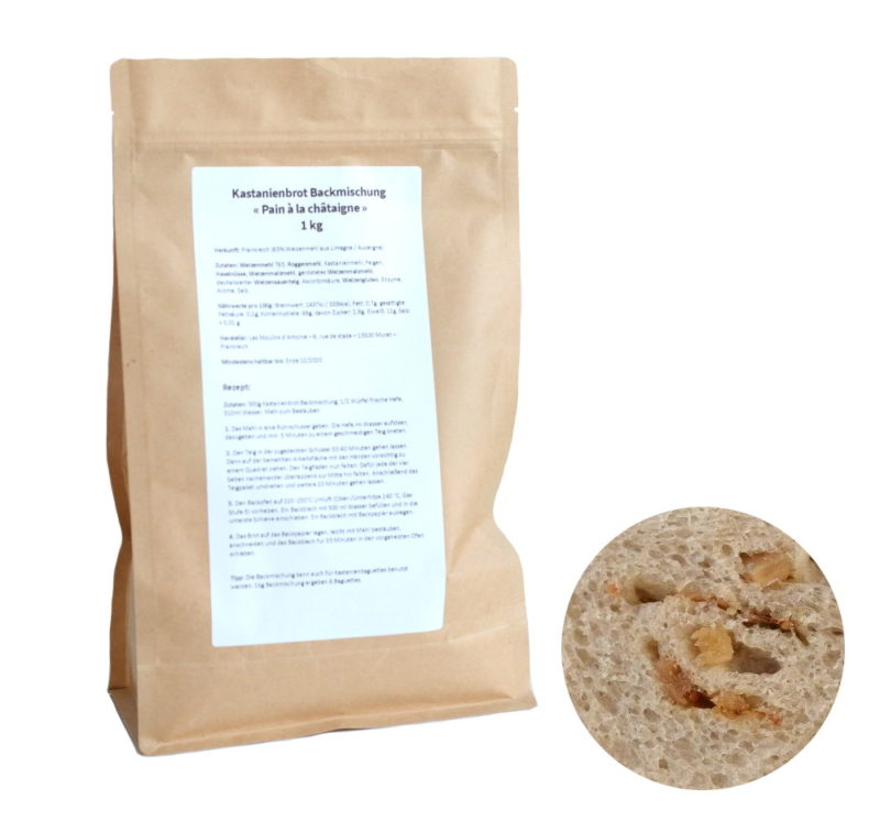 Kastanienbrot Backmischung "Pain à la châtaigne" 1kg
