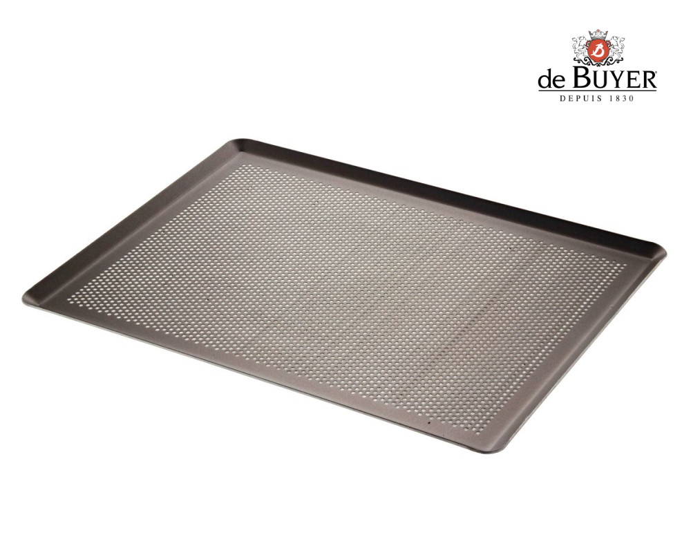 Patisserie Backblech perforiert mit Rand aus Aluminium ...