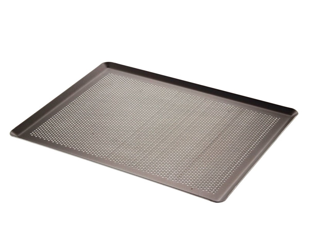 Patisserie Backblech perforiert mit Rand aus Aluminium antihaftbeschichtet 40 x 30 cm von De Buyer