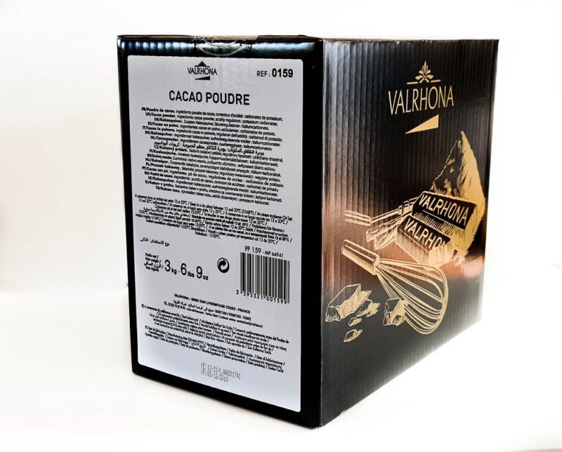 100% pures Kakaopulver von Valrhona 1 kg - Beutel 2/8