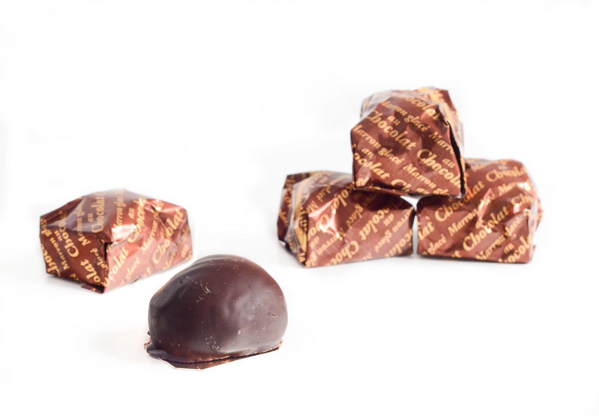 Glasierte Maronen Mit Schokolade