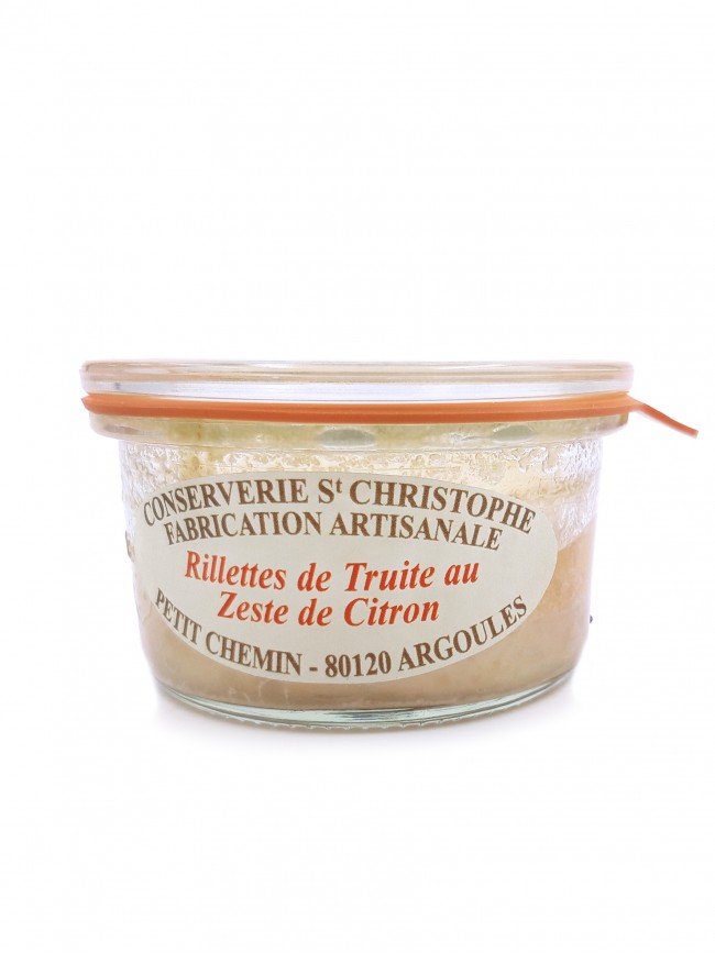Forellen-Rillettes mit Zitronenzesten 100g (Rillettes de Truite au Zeste de Citron)