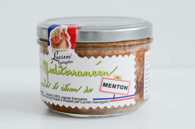 Hühnerpastete nach Mediterraner Art mit Zitronen aus Menton 220g 2/2
