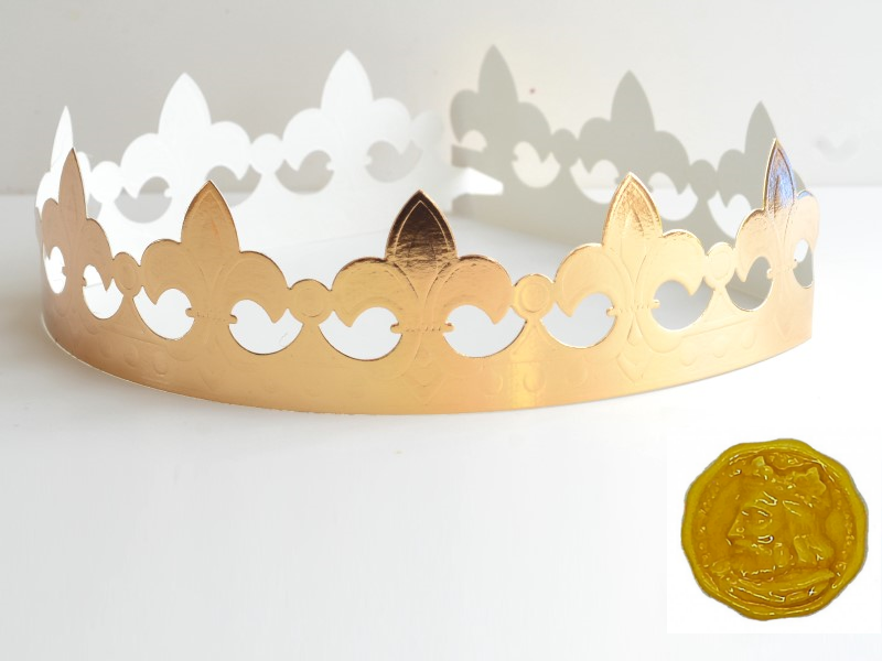 Galette des Rois Zubehör Louis d or 1 Porzellanfigur
