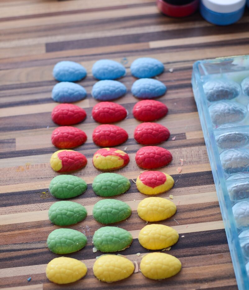 Pralinenform - Schokoladenform - Ostereier- 27 Mulden 4/8