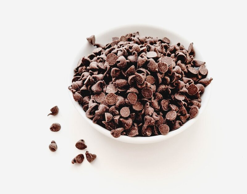 Tropfen aus Zartbitterschokolade 60% (Pépites de chocolat noir) von Valrhona 7/10