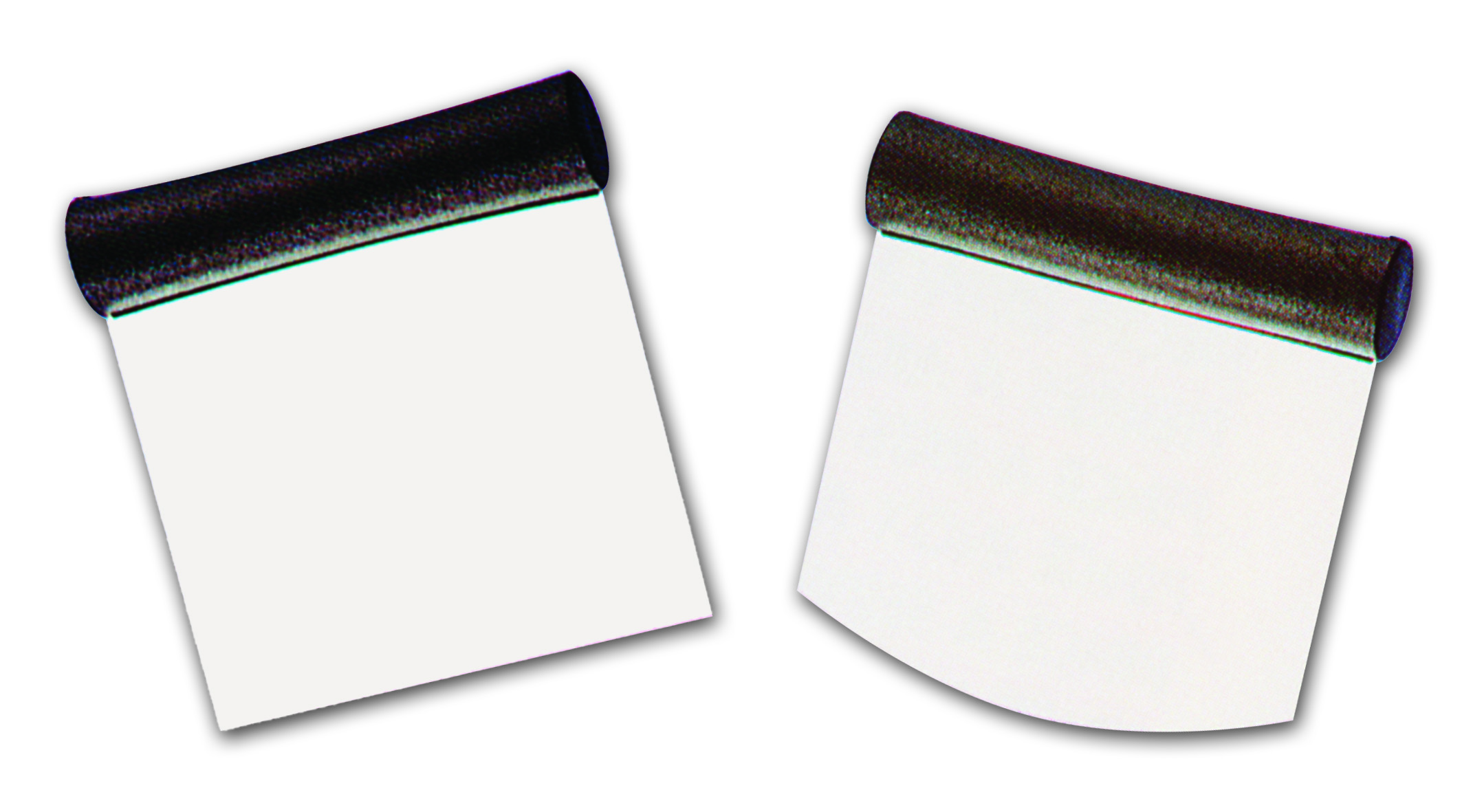 Teigschneider 2er Set - abgerundet und gerade Coupe pâte souple aus Edelstahl