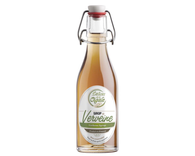 Zitronenverbene Sirup - Verveine - Délices de la Cigale 25cl