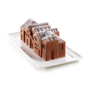 Silikonform "Buche de Noel" Winter Village