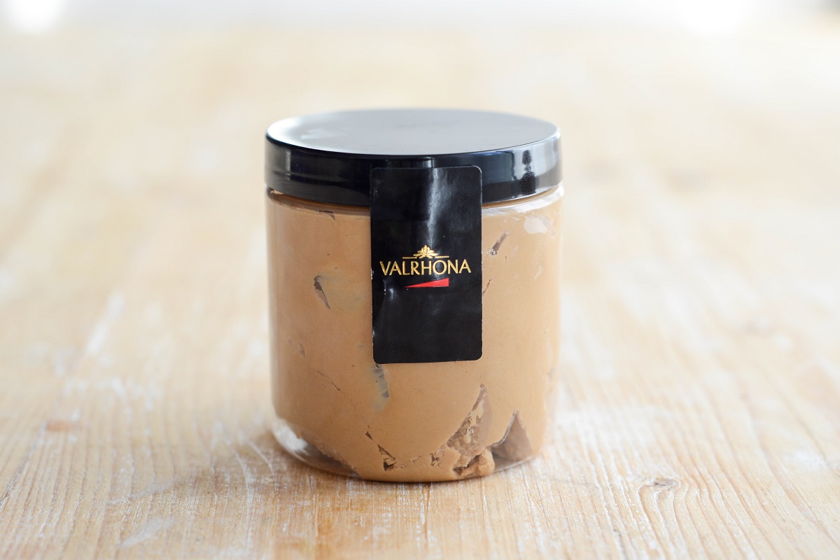 Gianduja mit 39% Haselnüssen von Valrhona 150g