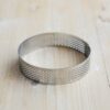 Tartelette Ring gelocht aus Edelstahl Ø 80 x 20 mm